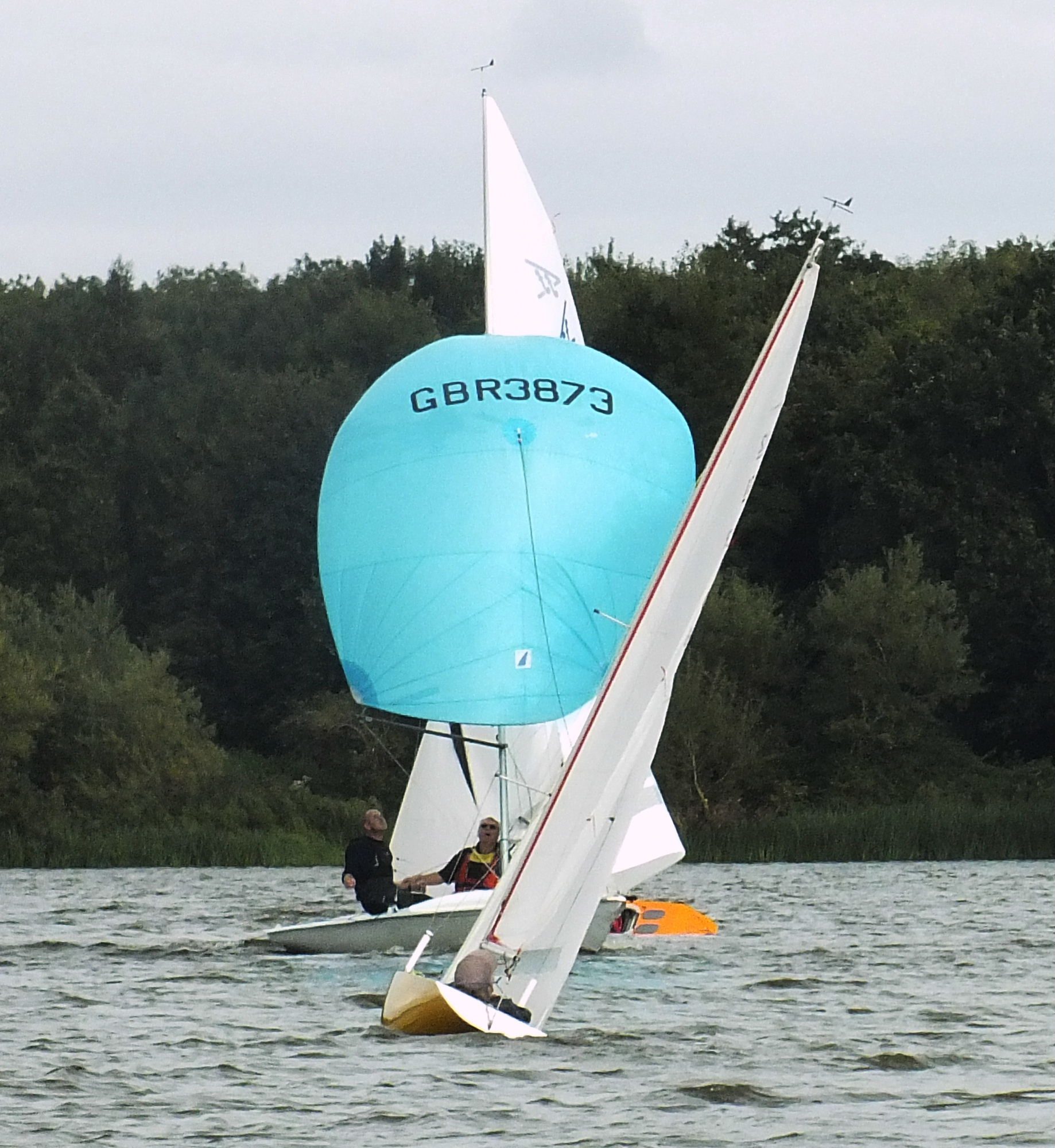 Blue spinnaker